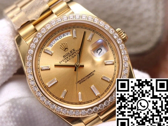 EW 18ct Date Day Factory Gold Rolex M228348RBR-0002 0205